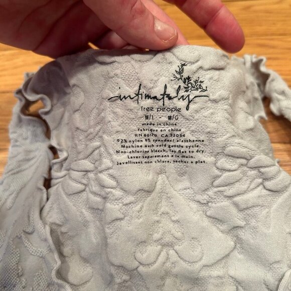 Free People Here For You Cami Fringe Patterned Cropped Tank Top Size Medium - Picture 5 of 7